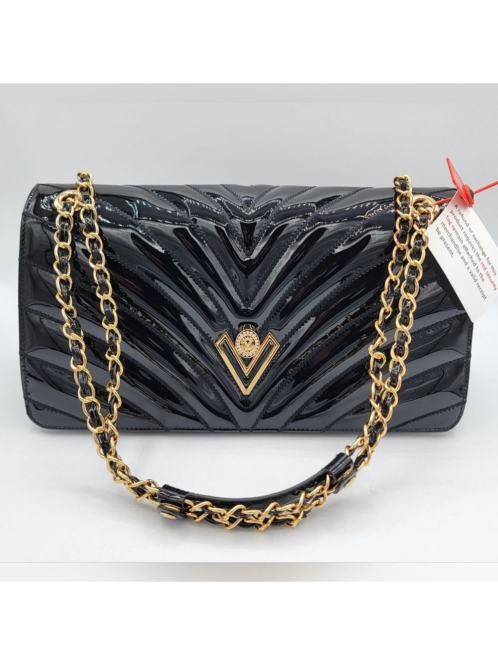 Valentino Orlandi Patent Leather Handbag NEW